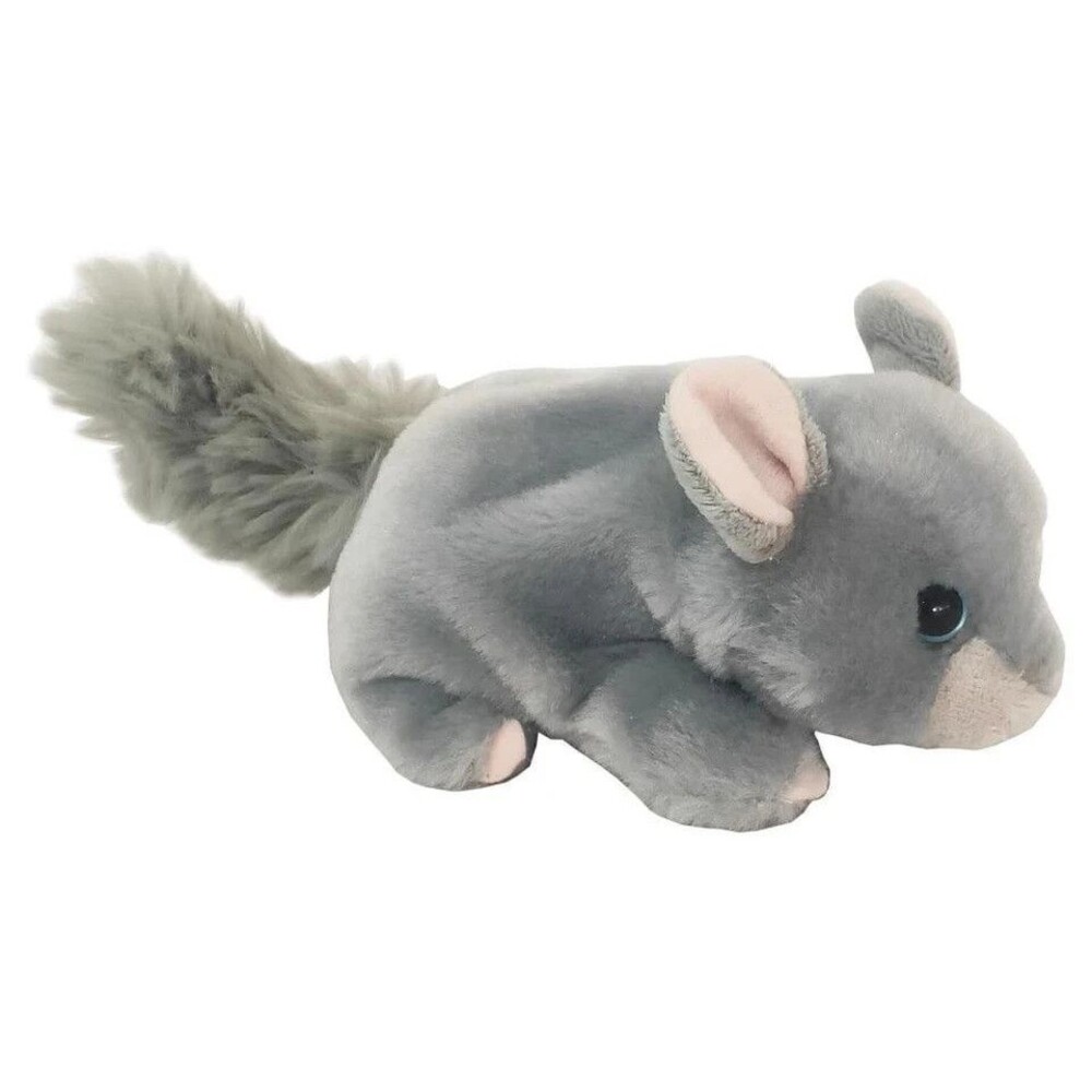 Russ Petooties Chinchilla Stuffed Animal Plush Toy Small Gray